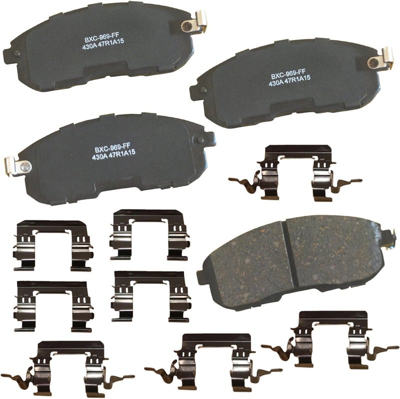Bendix Premium SBC430A Ceramic Front Brake Pads for Select Models INFINITI G35, I30, Nissan 350Z, Altima, Juke, Maxima, Sentra, Tiida - Image 1